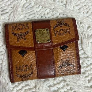 Vintage mcm credit card wallet